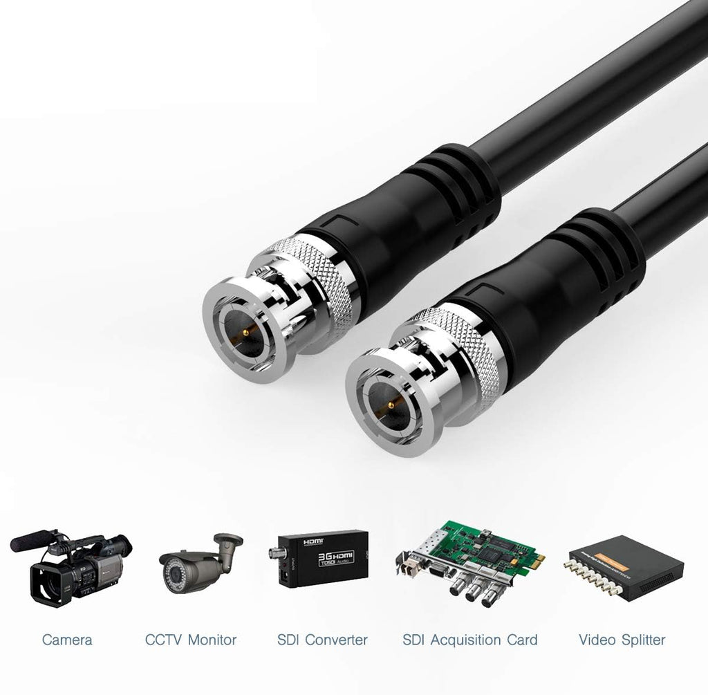 100ft 3G 75 Ohm BNC to BNC Coax Cable L4950