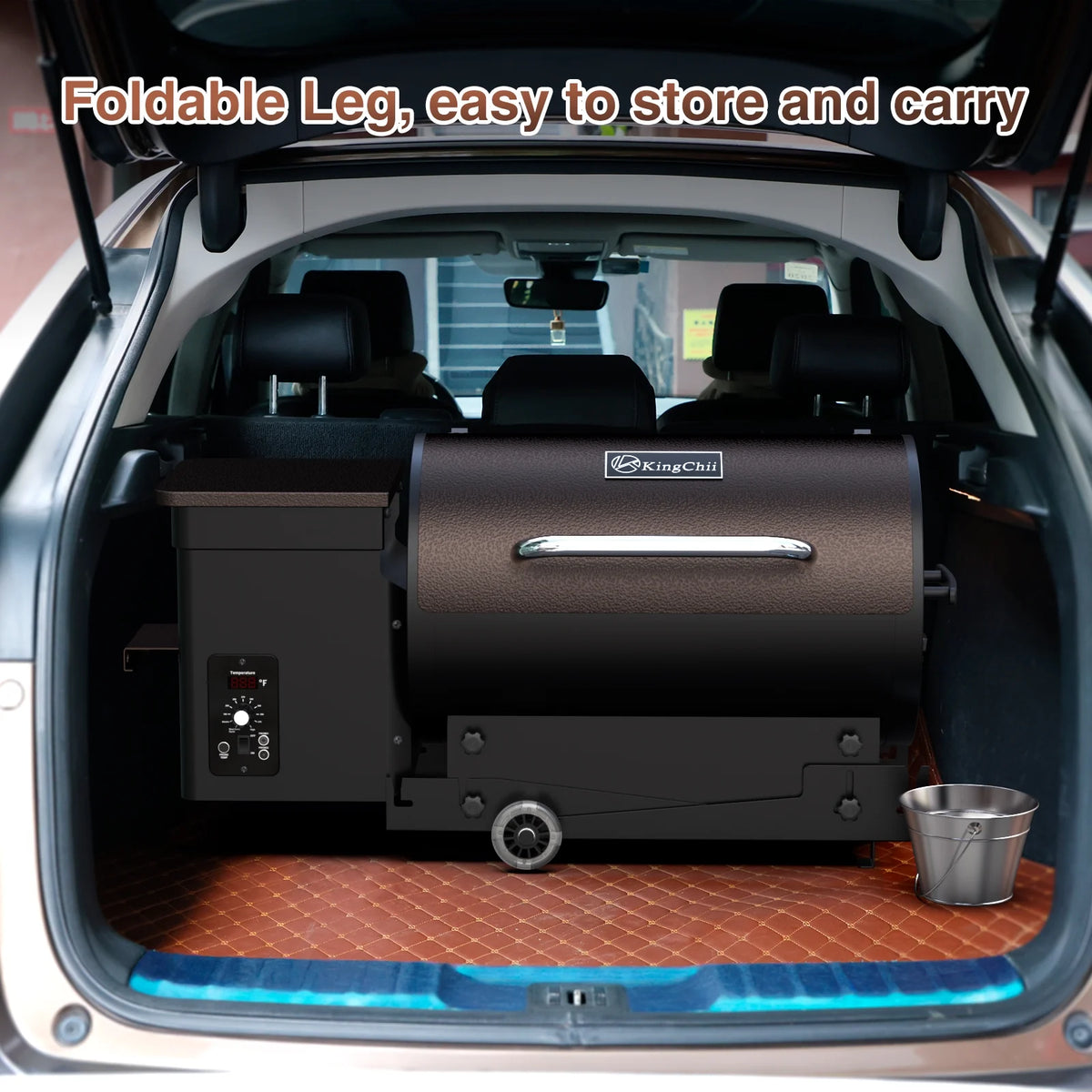 Wood Pellet Smoker & Grill BBQ with Auto Temperature Controls L6526