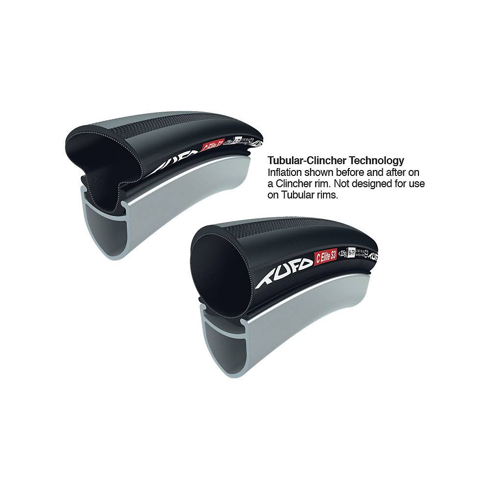 Black 25 mm Carbon Clincher O752