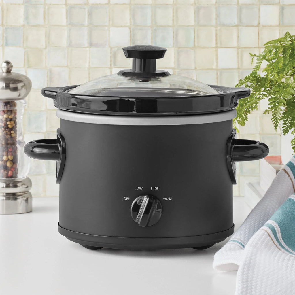 2 QT Slow Cooker, Matte Black B4723