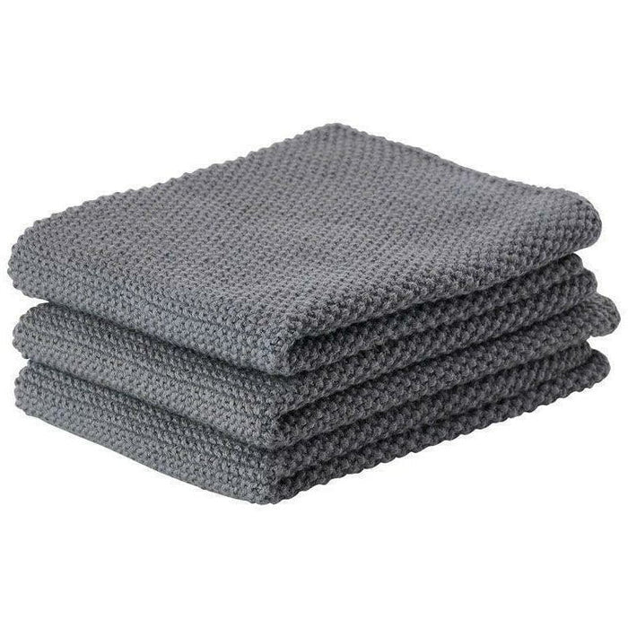 Dish Cloth 3pcs Cool Grey 27x27cm C9014