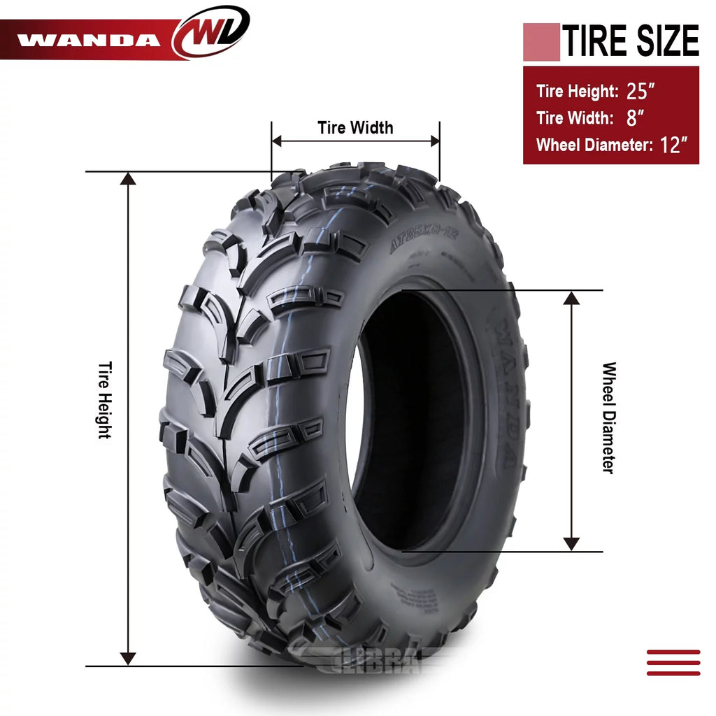 ATV Tire 25x8-12 6PR L589728
