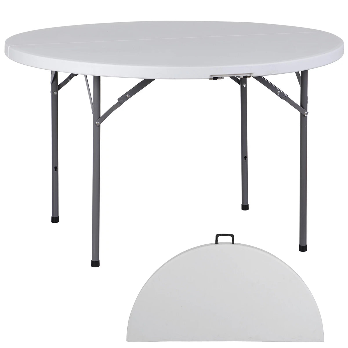 Black Round Foldable Plastic Table I198