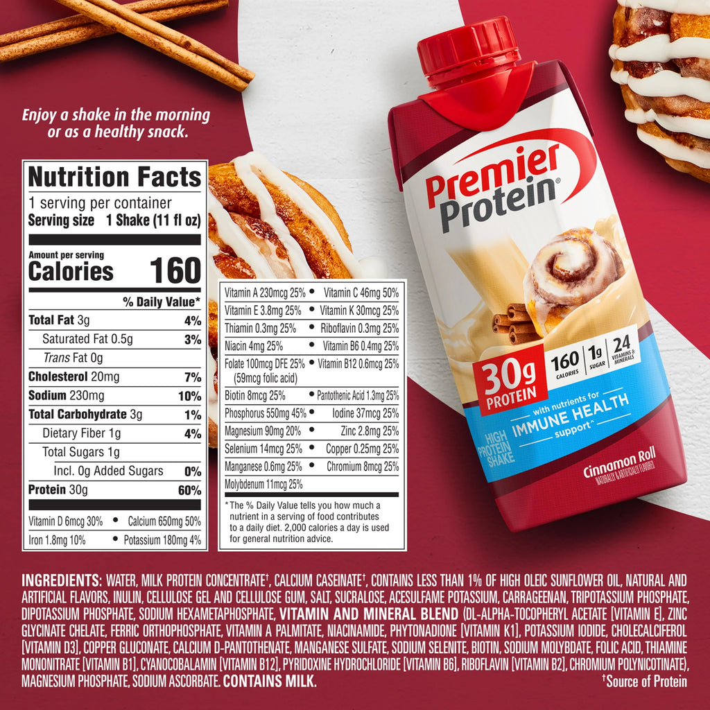 Cinnamon Roll Protein Shake 30g 11 fl oz 4 Ct M14875