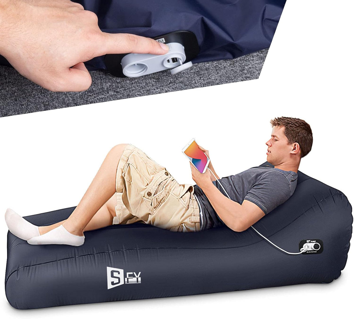 Fully Automatic Inflatable Lounger Air Sofa E702