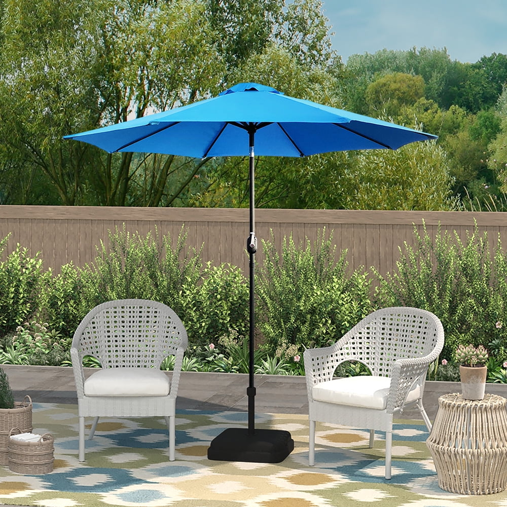 9ft Patio Umbrella with Crank and Tilt Red X5084