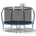 12 ft Trampoline with Enclosure and Basketball Hoop Q89496