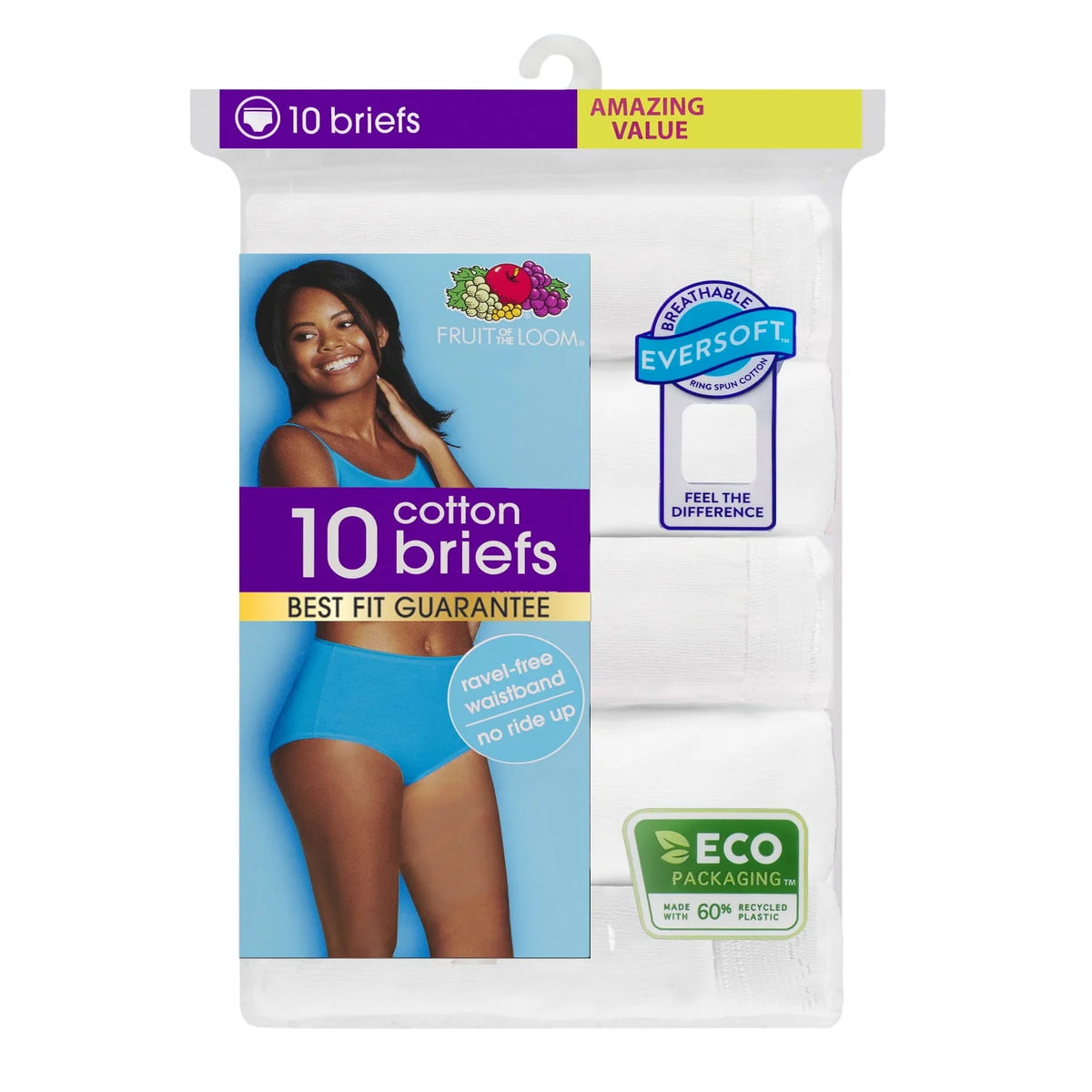 10 Pack Women's Brief Underwear R38954