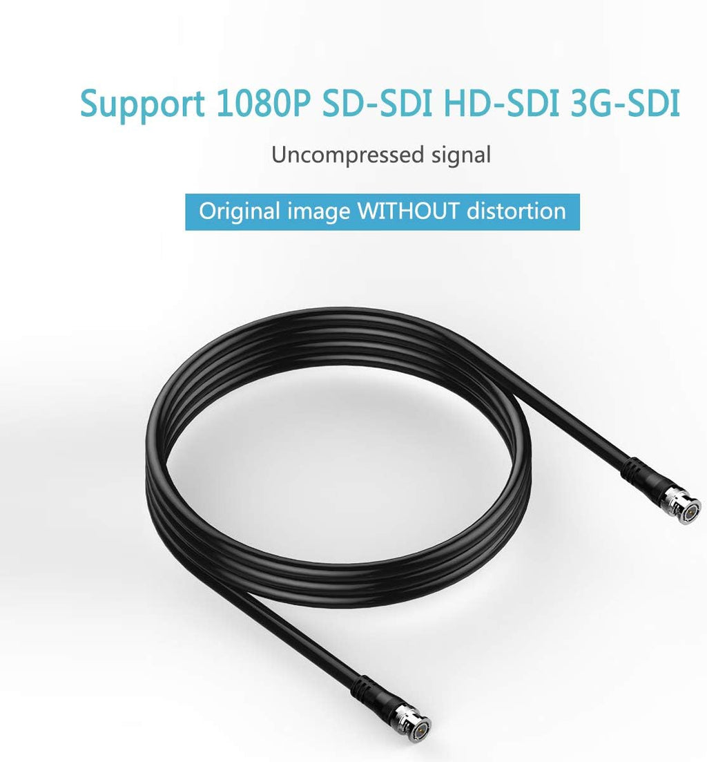 100ft 3G 75 Ohm BNC to BNC Coax Cable L4950