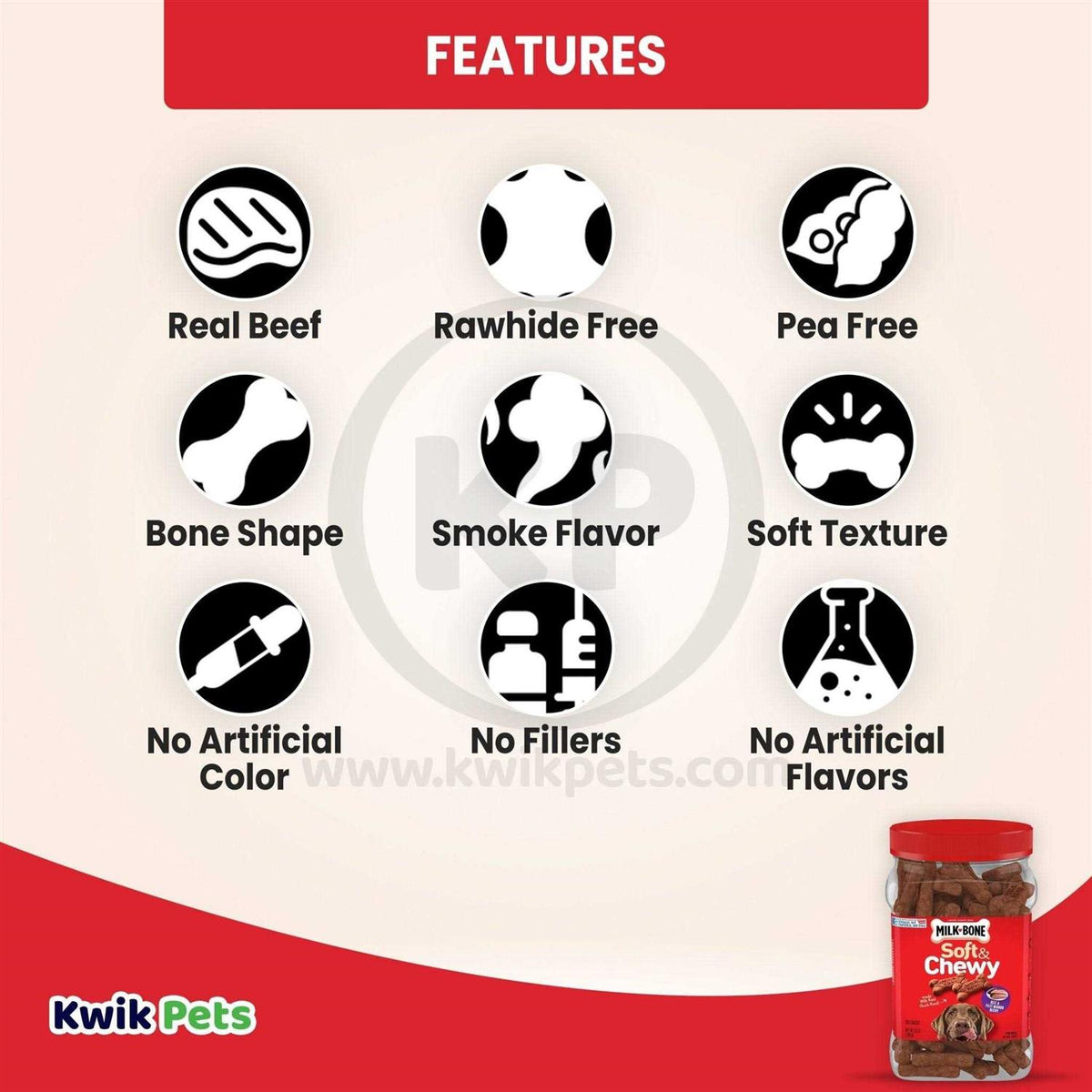 Soft & Chewy Beef Dog Treats R3797