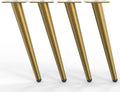 Brushed Gold Metal Furniture Legs Pack of 4 L63795