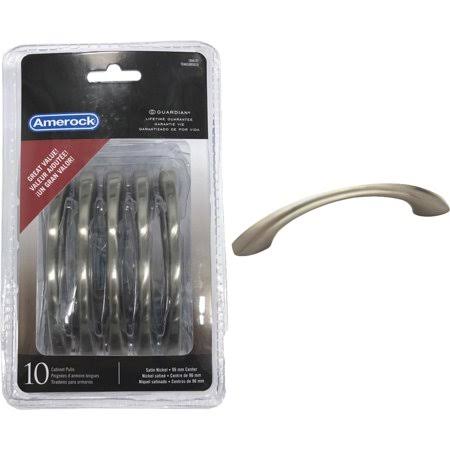 Satin Nickel Arched Cabinet Drawer Pull 10 Pack E1499