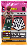 Basketball Trading Card MEGA Box Pack (8 Cards, Pink Fluorescent Prizms) L83386