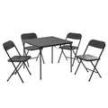 5 Piece Resin Folding Table and Chairs Set Y11233