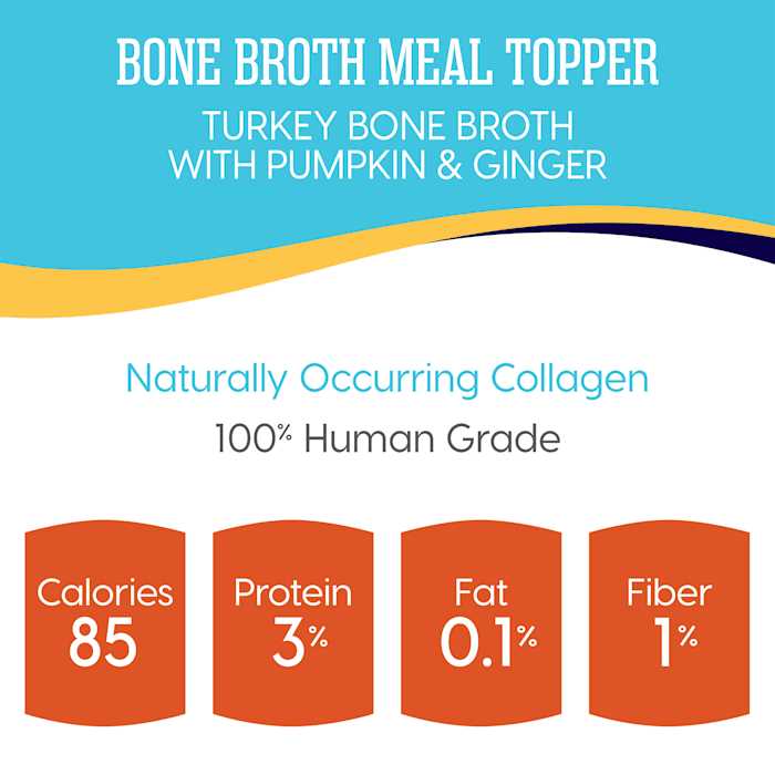 Solid Gold Turkey Bone Broth with Pumpkin & Ginger Dog Food Topper S9414