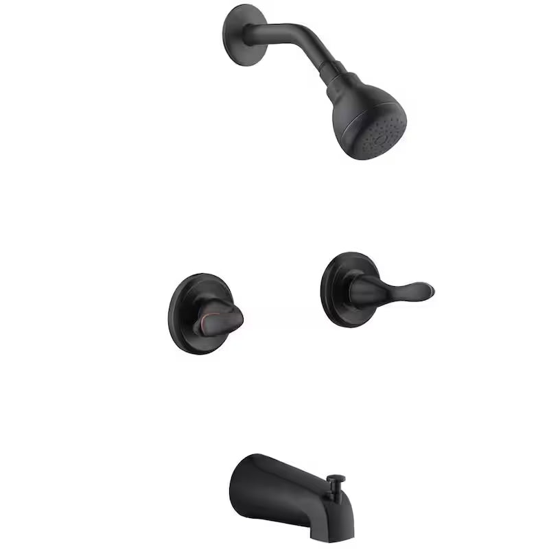 2-Handle 1-Spray Tub and Shower Faucet 1.8 GPM in Bronze U55985