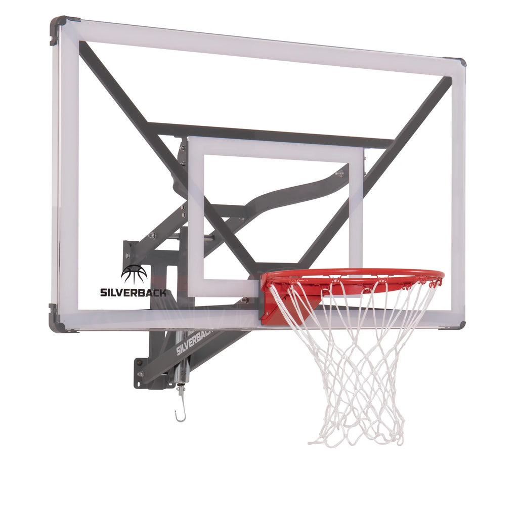 Wall Mounted Adjustable-Height Basketball Hoop V122026