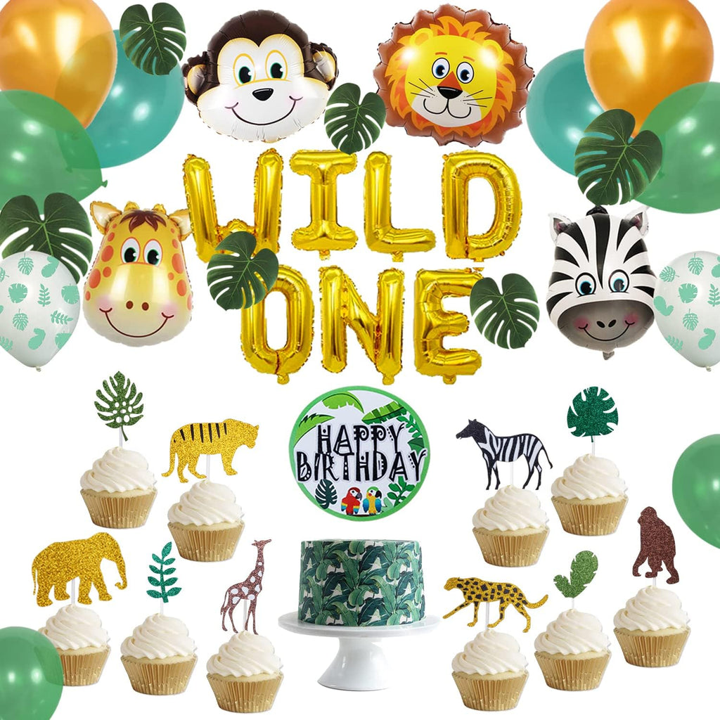 Safari Cake Topper and Cupcake Toppers H7848