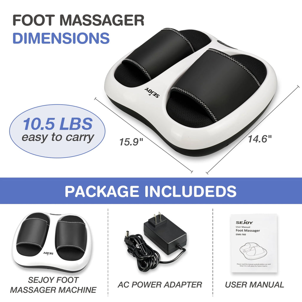 Shiatsu Foot Massager with Heat & Air Compression D6963
