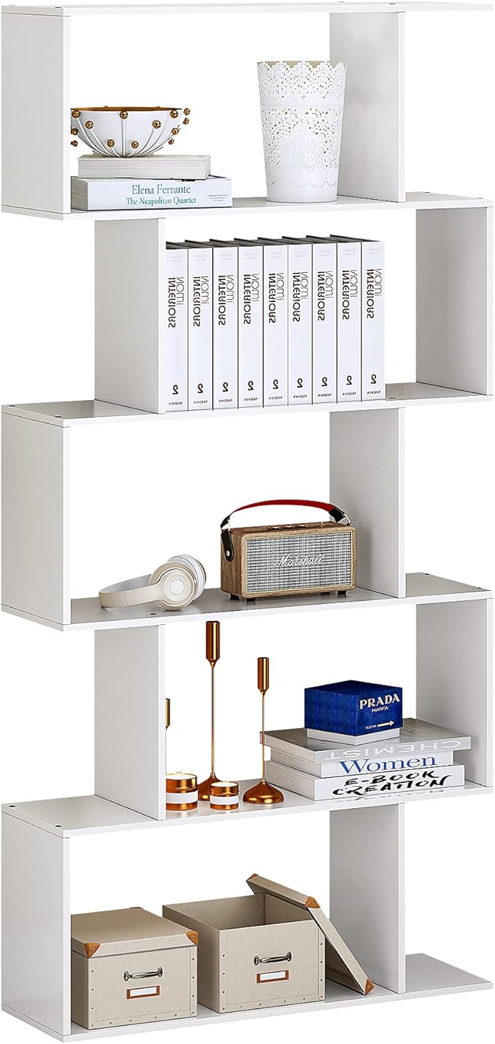5 Tier Wooden Bookshelf F1681