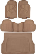 All Weather Rubber Car Floor Mats with Cargo Liner Full Set L88510