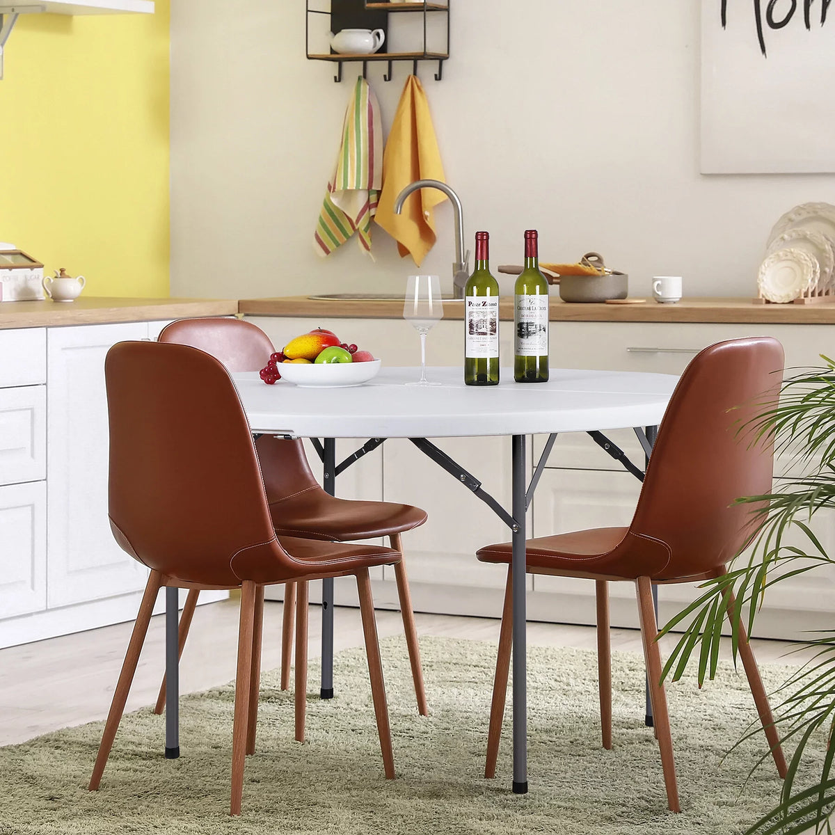 Black Round Foldable Plastic Table I198
