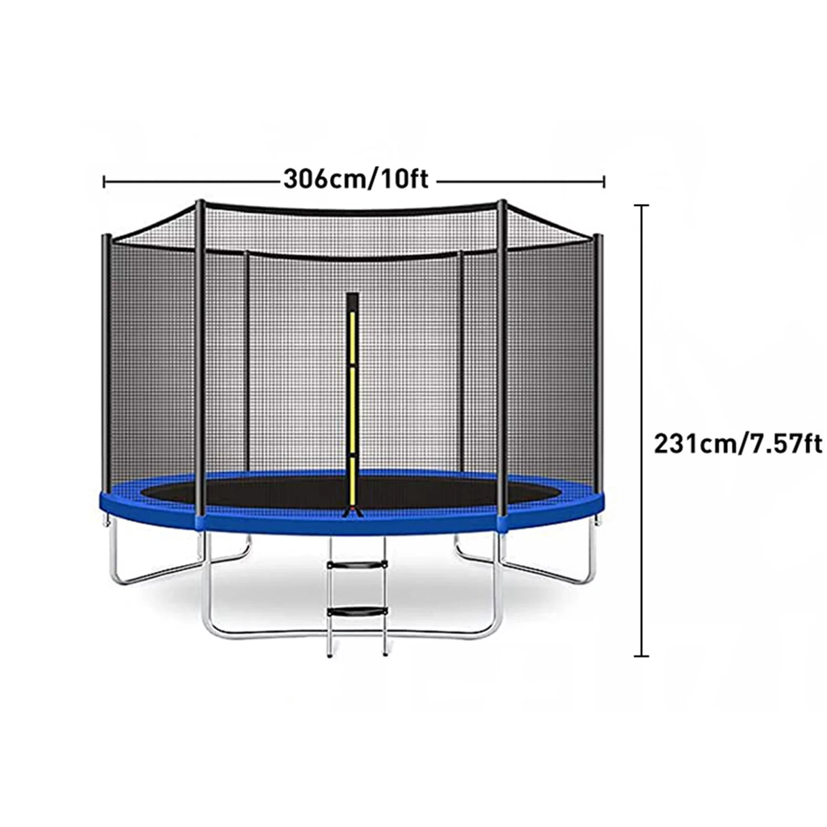 10FT Trampoline with Enclosure Net E252161