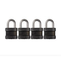 Blackout High Security Keyed Padlock 4-Pack G72501