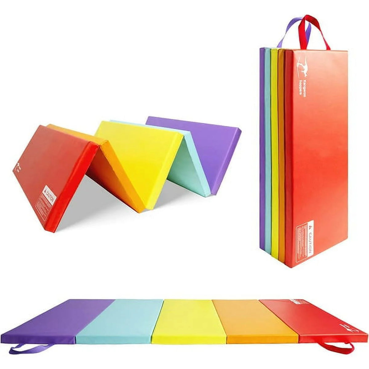 3' x 6' Kids Gymnastics Mat with Carrying Handles H9426