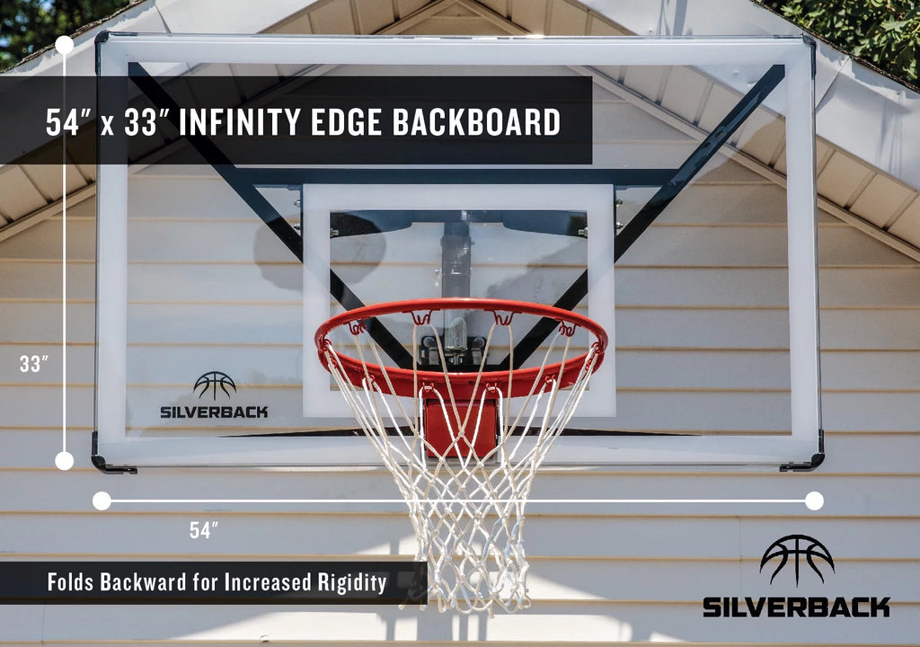 Wall Mounted Adjustable-Height Basketball Hoop V122026