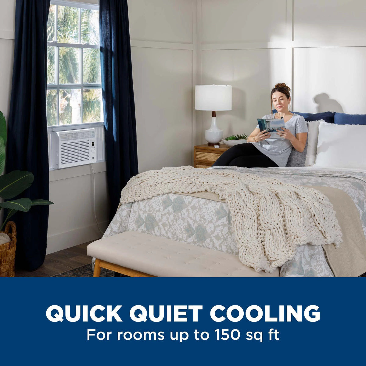 5,000 BTU Window Air Conditioner, Black, 115V L1223