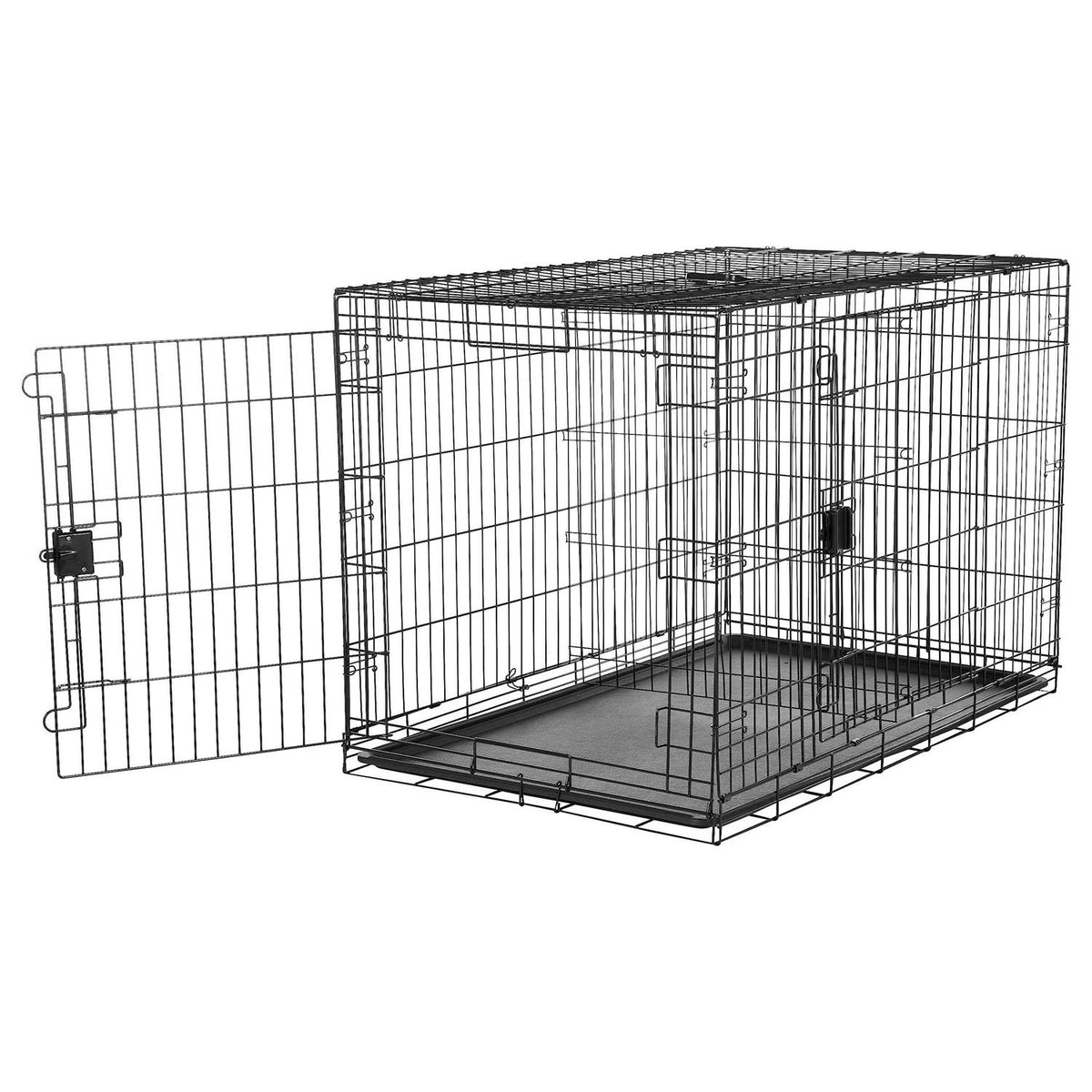 Foldable Metal Wire Dog Crate with Tray B6702