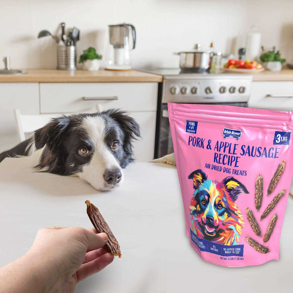 Air Dried Pork and Apple Sausage Dog Treats O2475