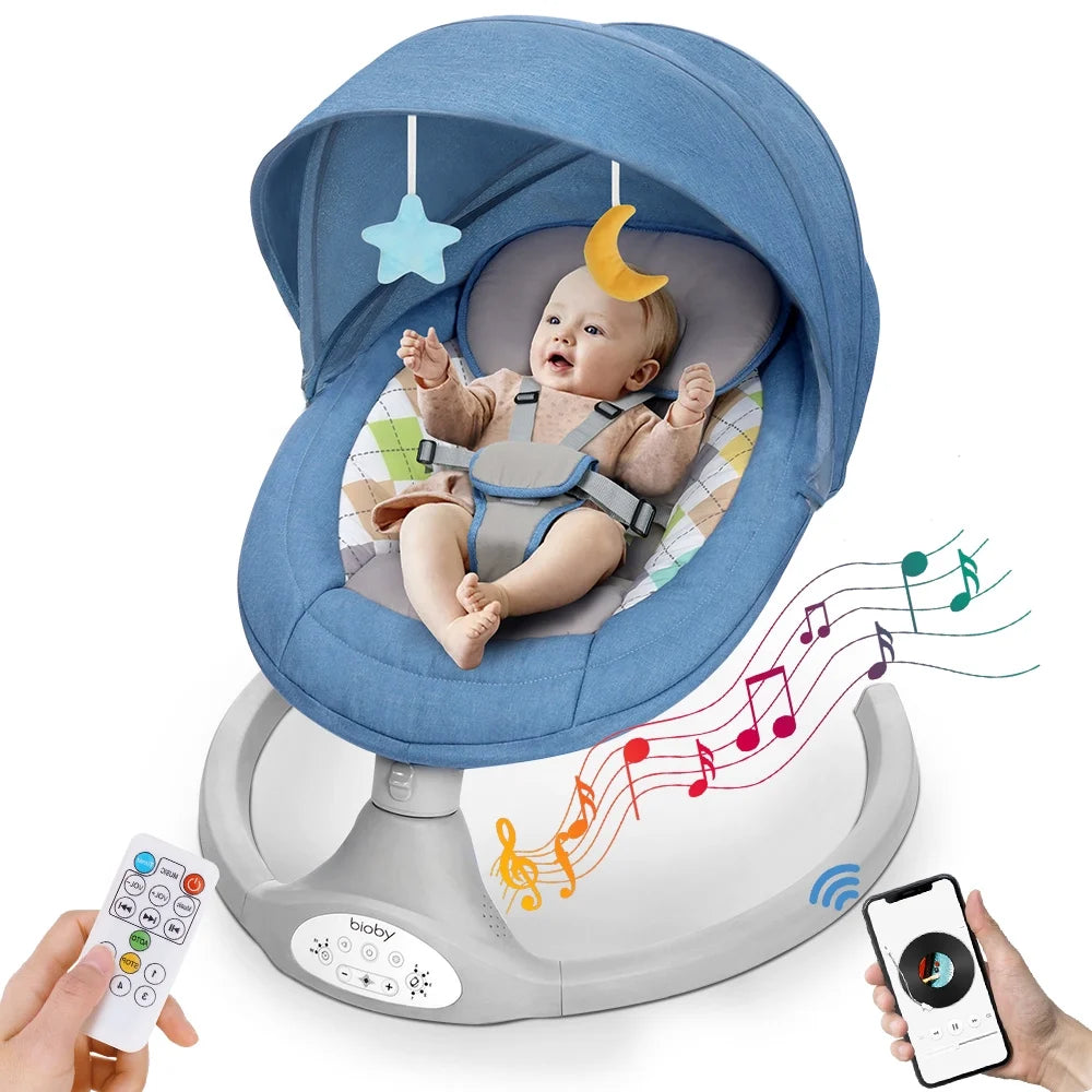 Electric Baby Swing with Remote Control, Grey H27900