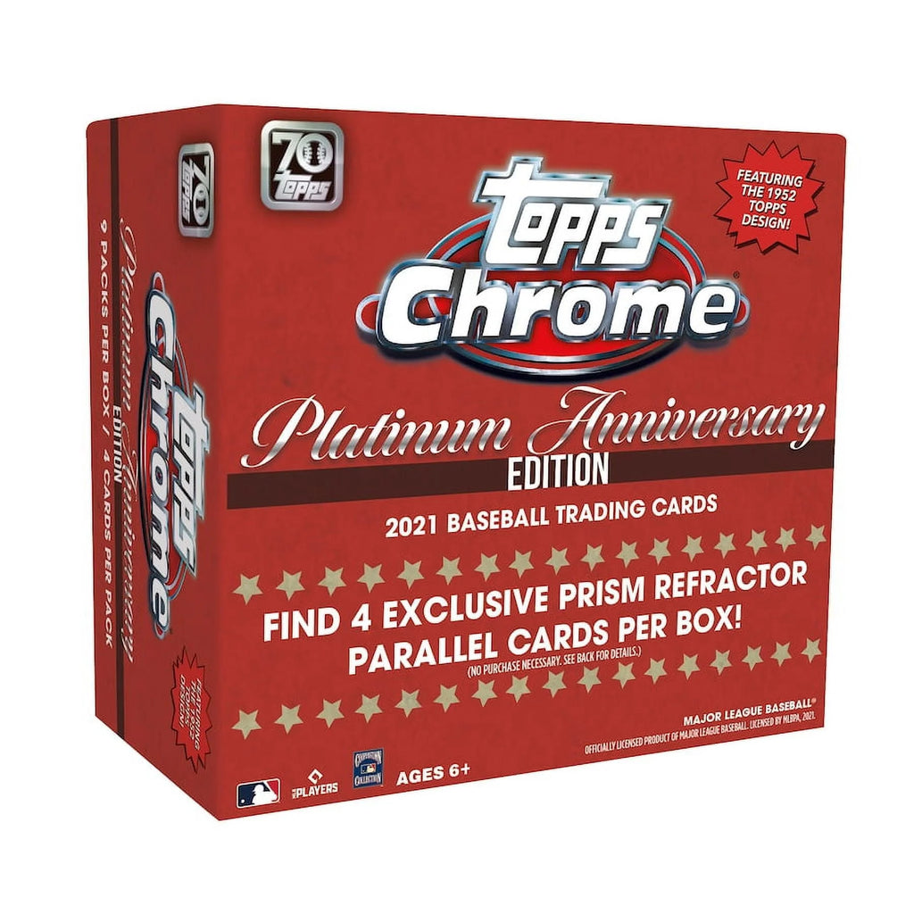 Topps Chrome Platinum Anniversary Baseball Mega Box Trading Cards D207