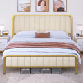 Queen Size Velvet Upholstered Bed Frame O19670