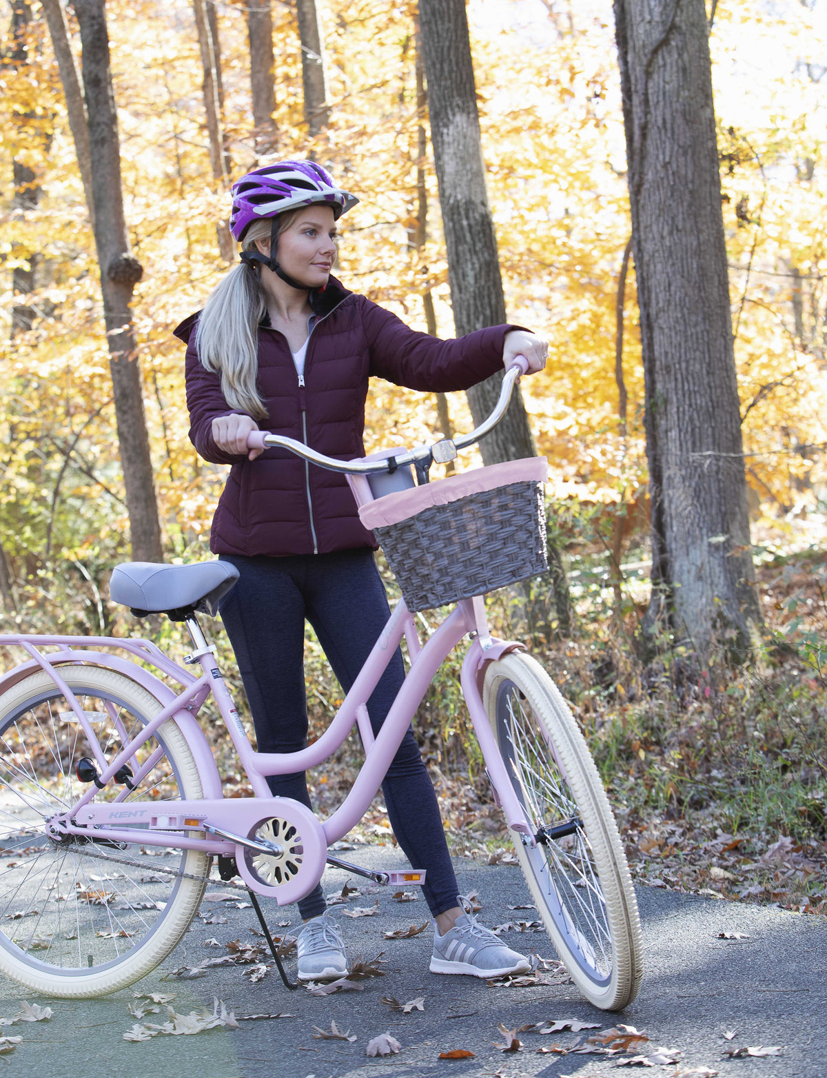 Pink Cruiser Bike K814