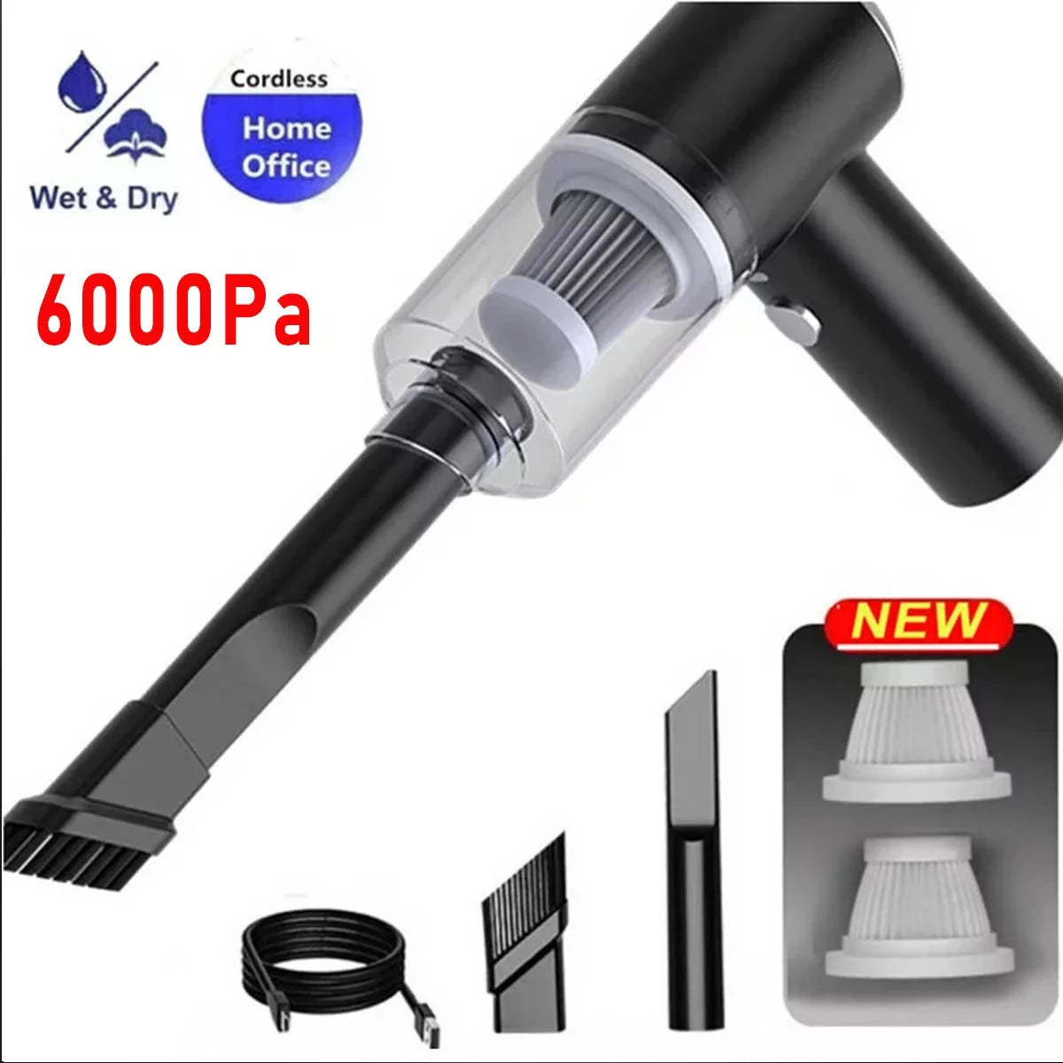 120W Cordless Handheld Vacuum Cleaner A619