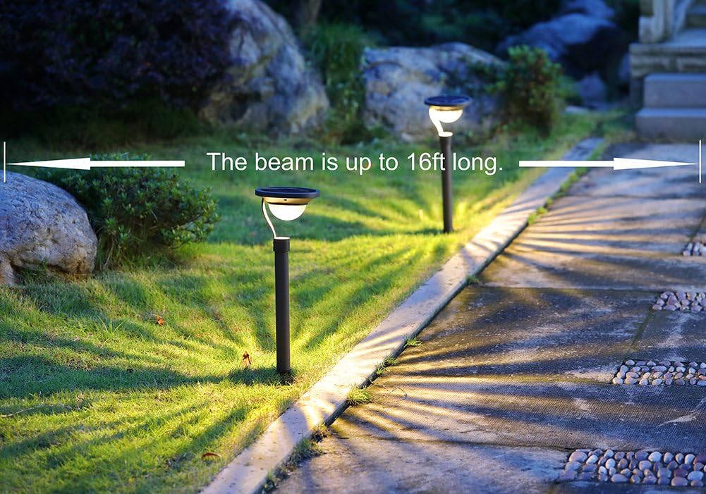 Matte Black 4 Pack Solar Path Lights G57778