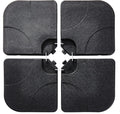 Heavy-Duty Square Cantilever Umbrella Base 4Pcs Black A40431