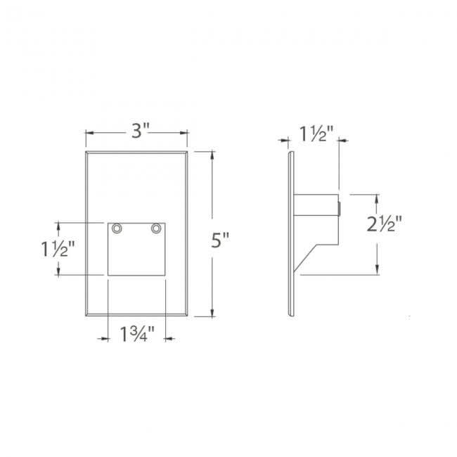 LED 12V Vertical Step and Wall Light White Q597480