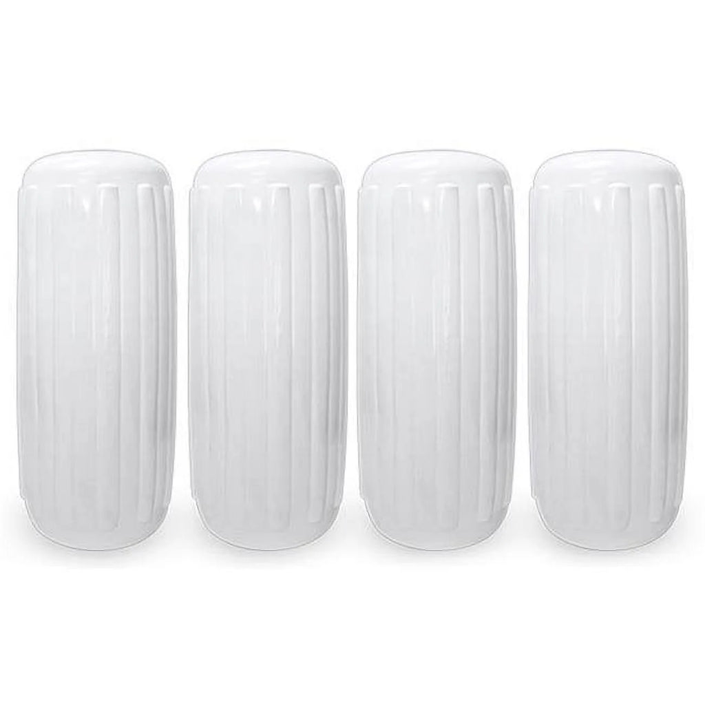 Black 8 x 20 Inflatable Vinyl Boat Fender 4pcs T489130