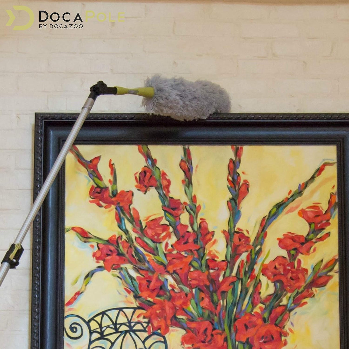 6 to 24 ft Telescopic Pole Microfiber Feather Duster X890130