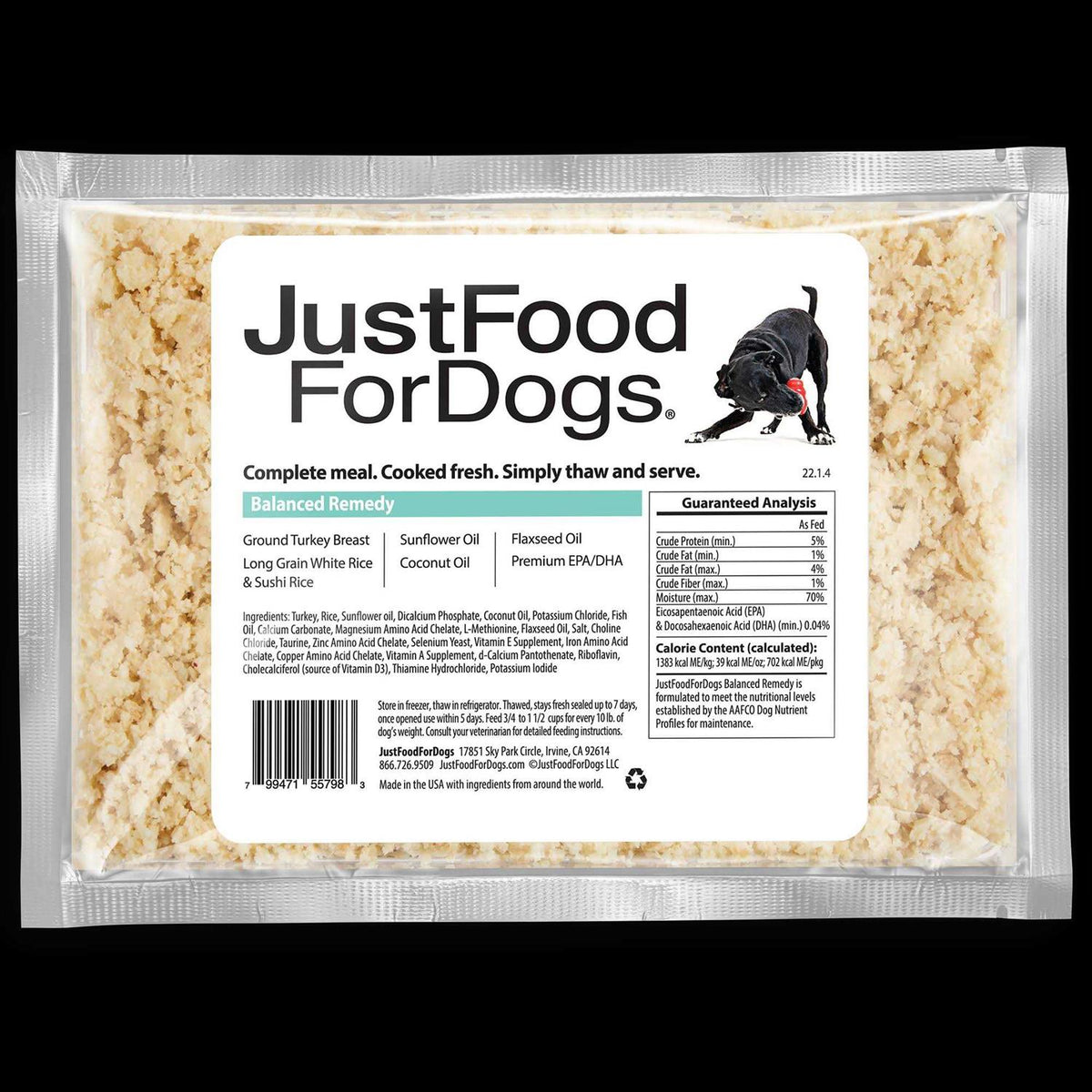 Balanced Frozen Dog Food V2444