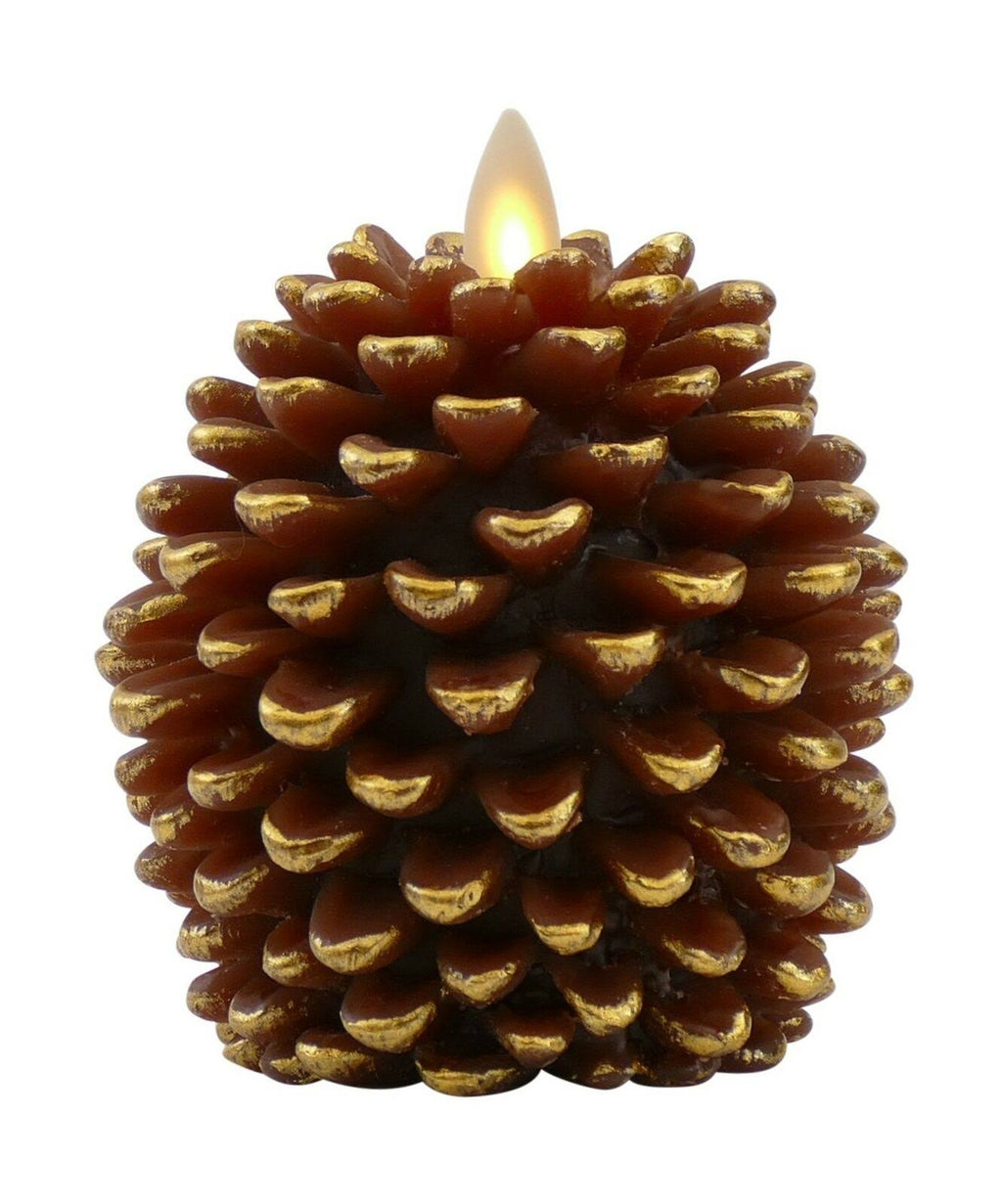 Flameless Pine Cone Candle C1412