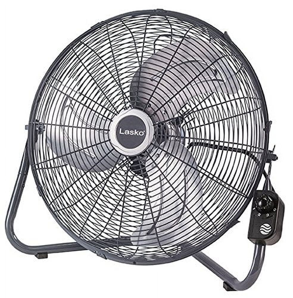 20 High Velocity Floor Fan with Remote, Black J98140