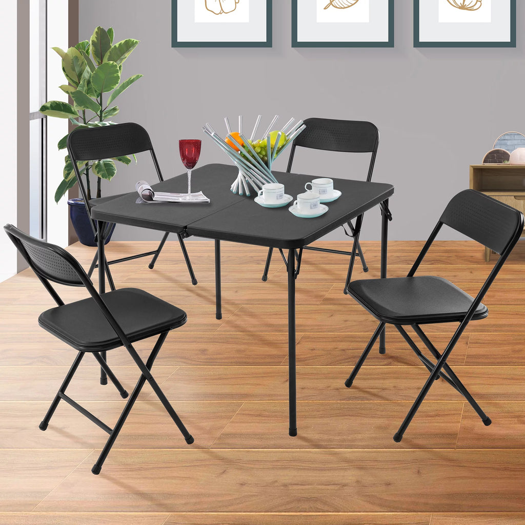 5 Piece Resin Folding Table and Chairs Set Y11233