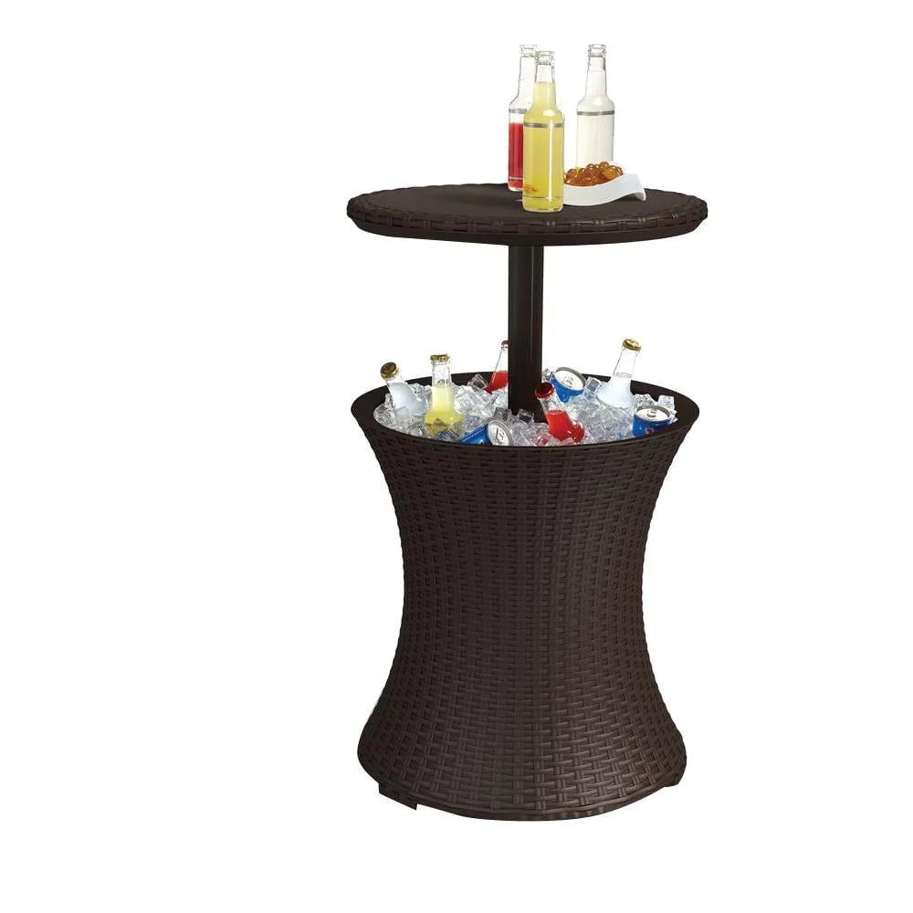 7.5 Gallon Resin Outdoor Beverage Cooler Table W7017