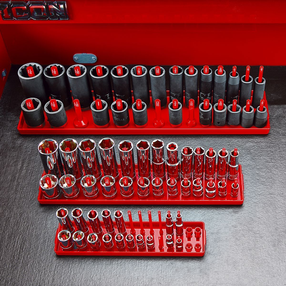 3 Piece Blue Socket Tray C38801