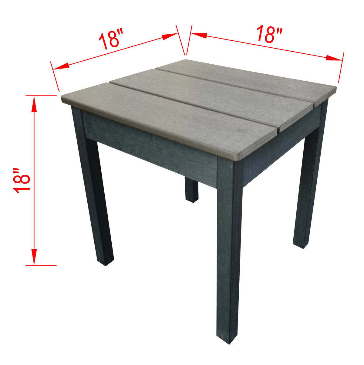 Black & Grey Two Tone Polystyrene Outdoor Side Table V723083